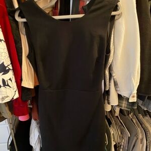 Lulu's Classic Black Backless Dress